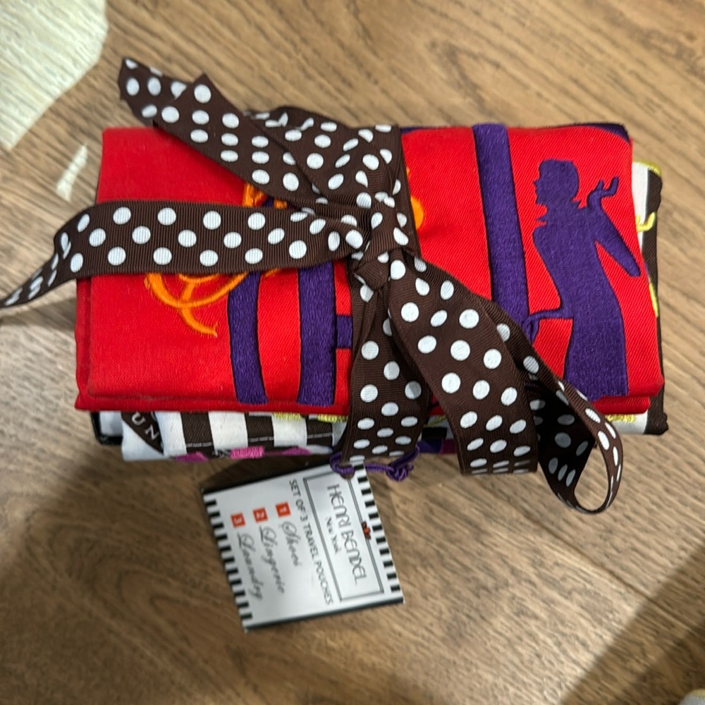 Henri Bendel Set of 3 Travel Pouches - NWT - Vintage